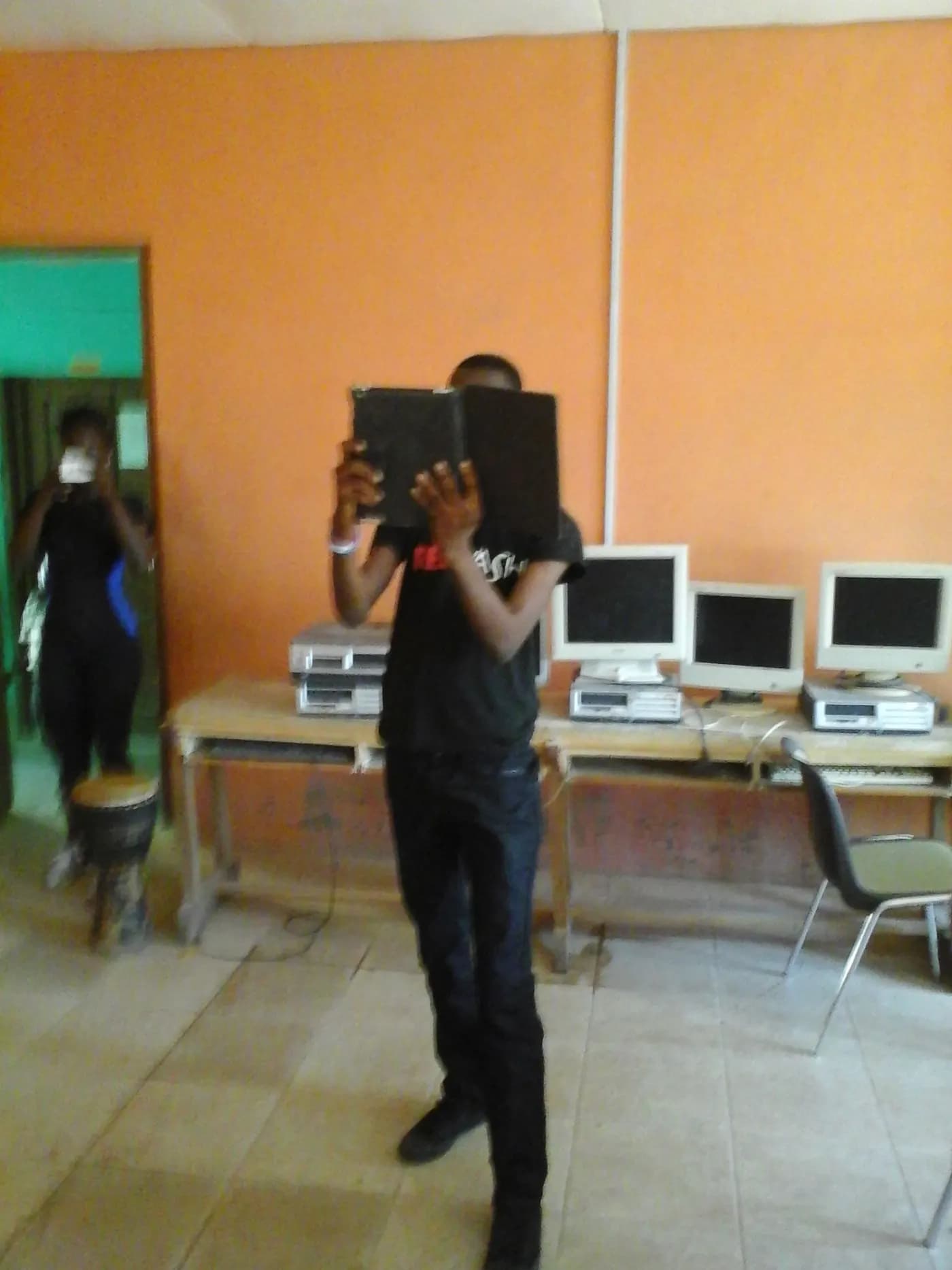 Filming the room · Accra, 5 April 2014