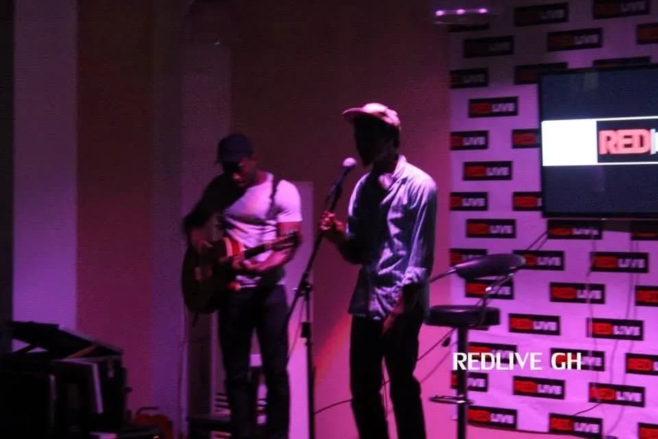 The band, mid set · Accra