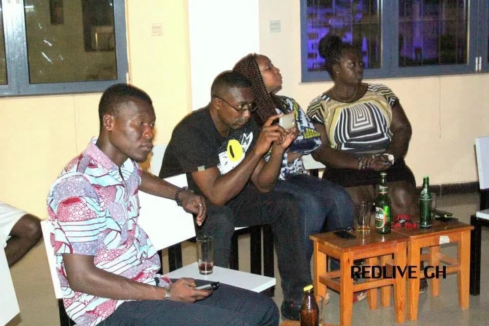 The talk show, in full flow · Accra